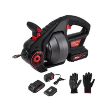 Electric Drain Auger, 25 ft Plumbing Snakes, Snake Drain Clog Remover for Unc...