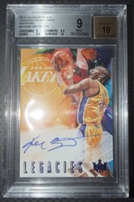 Kobe Bryant 2018-19 Court Kings Legacies Signatures LS-KBR #22/25 BGS 9 Auto 10