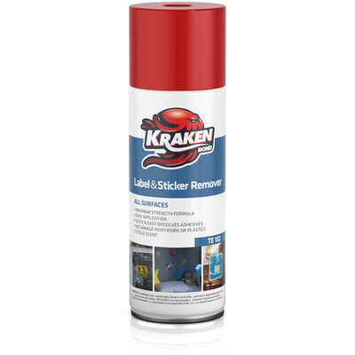 Kraken Bond Label & Sticker Remover Spray - 5oz.  (140g.) 1 Pack