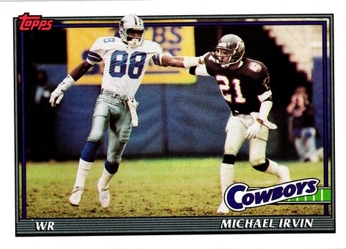 Michael Irvin #368 1991 Topps card