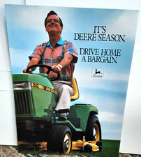 1989 Print Ad John Deere 4 Page Lawn Tractors Walk Behind Mowers Vintage