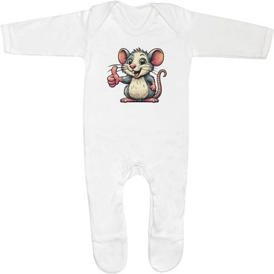 Baby Strampler Jumpsuits / Schlafanzüge ''Süße Ratte Daumen hoch'' (SS059630)