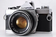 Olympus OM-2 OM2 + F.Zuiko Auto-S 50mm [Tested All Working Near MINT] From JAPAN