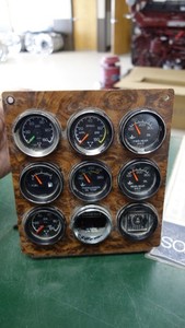 2001 Kenworth W900 Gauge Cluster Dash Panel w EIGHT Gauges