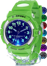 Kids Watch Analog for Boys Girls, Childrens Waterproof Soft Strap Kids Time Teac