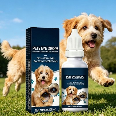Lanosterol & NAC Dog/Cat Eye drops - Cataracts, Dry Eyes, Tearing, Lubricating