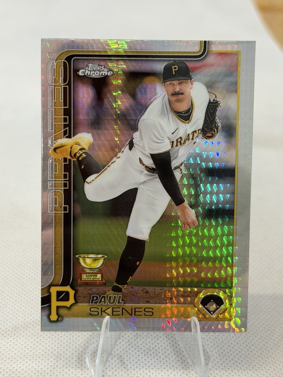 2025 Topps Chrome PAUL SKENES Geometric Refractor  #300 PIRATES