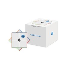 GAN 251 M Air 2x2 Magnetic Speed Cube,Stickerless Professional Magic Puzzle Cube