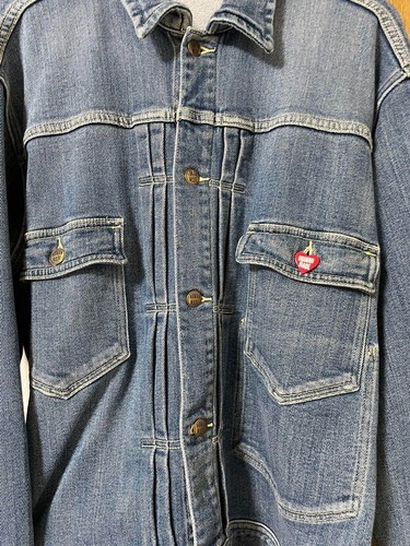 Human Made RELAX DENIM WORK JACKET Cotton Blue Men's Size M - Picture 3 of 11