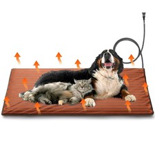 48x28  Extra Large Pet Heating Pad, Heated Dog Bed for Large Breeds, Valve De...