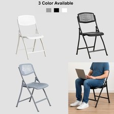 Portable Folding Plastic Chair Lightweight Foldable Seat Kitchen & Space Saving