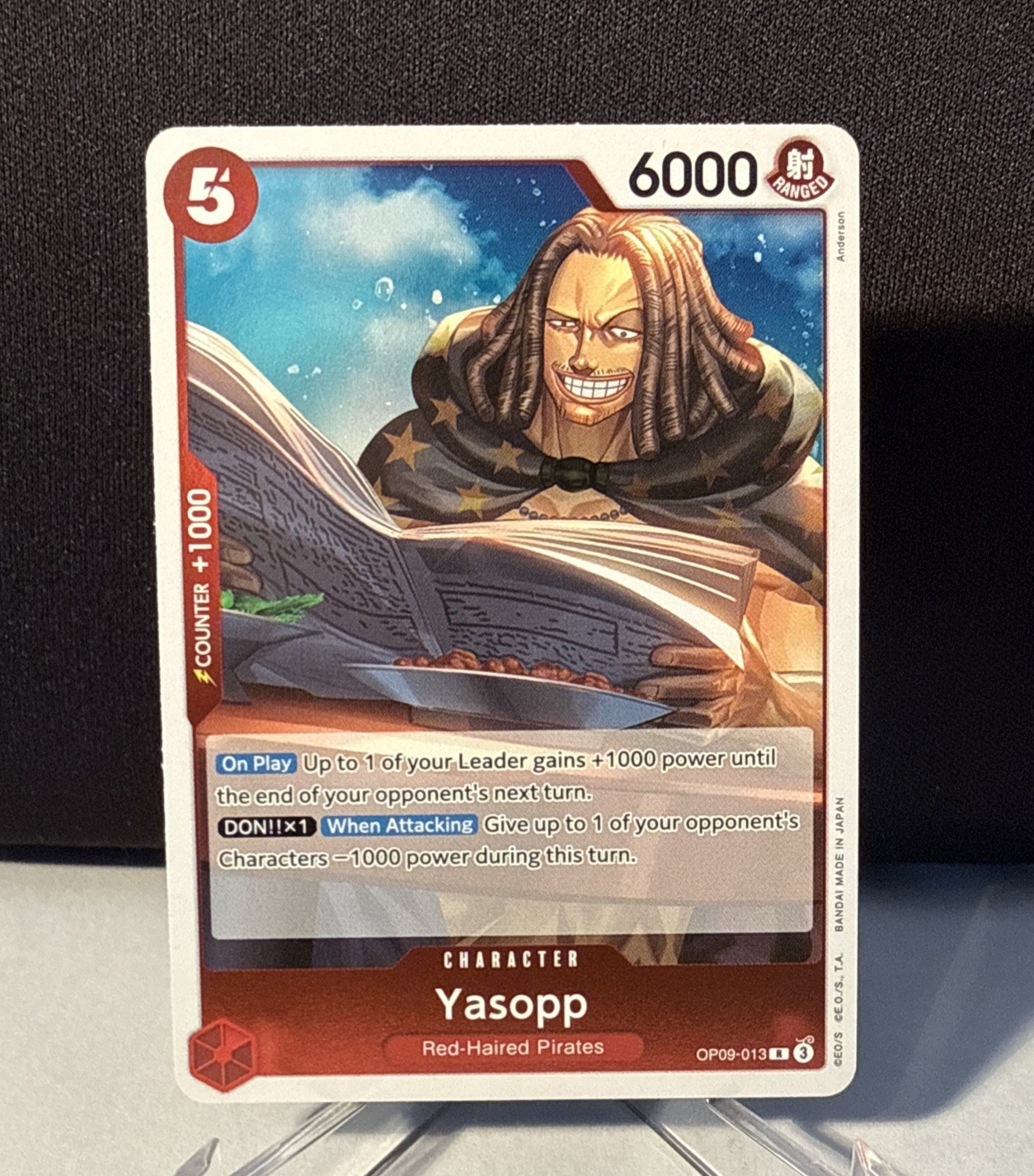 Juego de cartas One Piece - Yasopp OP09-013 R ENG