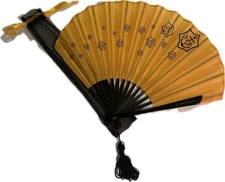 Vintage Veuve Clicquot champagne fan with Dustbag.  RARE. New.