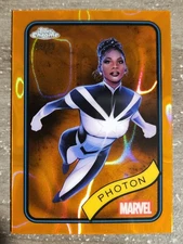 2025 TOPPS Chrome Marvel Comic Orange Refractor Card 24 Photon 24/25