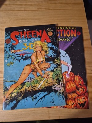 DAVE STEVENS-DAMAGED SET OF 2 COMICS. SHEENA SEDUCTIVE OF THE INNOCENT.