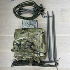 British Army.Shelter sheet.Bag.poles, bungees, tent pegs, para cord.#2