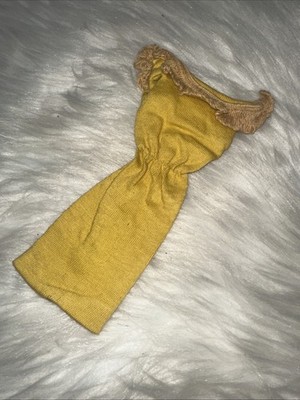 Barbie 1963 PAK Spectator Sport Yellow Knit Sheath Dress