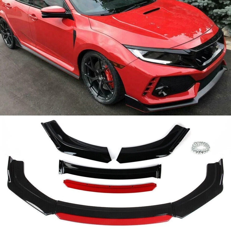 AU Glossy Front Bumper Lip Spoiler Splitter For Mini Cooper R53 R56 R58 R60 F56 - image 2 of 4