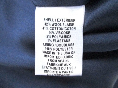 Milly New York Blue Tweedy Shift Career Dress Grommet Eyelets Satin Lining 6 - Picture 6 of 8