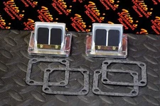 Vito's billet aluminum BULLSEYE REED VALVE CAGES + carbon flex reeds BANSHEE