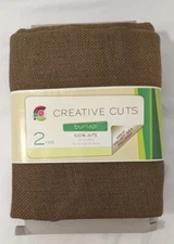 1 Bolt 2 Yards Jute Burlap Fabric by Creative Cuts BROWN country wedding decor