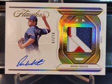 2023 Panini Flawless #FSM-OW Owen White GOLD Flawless Signature Materials #02/10