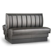 JustChair JBD-UCH-36-GR1/COM Custom Booth, Double Vertical Channel Back, Upho...