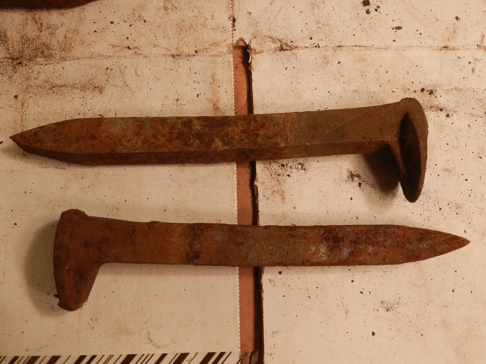 32 Vintage 6 1/2" Railroad Spikes Camden & Amboy RR Roebling Kinkora