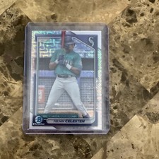 Felnin Celesten 2024 Bowman Chrome Mega Box Mojo Refractor #BCP-94 Mariners B-17