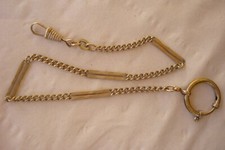 ANTICA CATENA PER OROLOGIO DA TASCA  IN METALLO  ARGENTATO (X5)