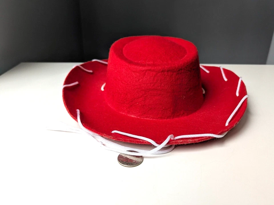 Disney Pixar TOY STORY JESSIE Red Felt Cowboy Hat for Children Costume - Image 3 of 4
