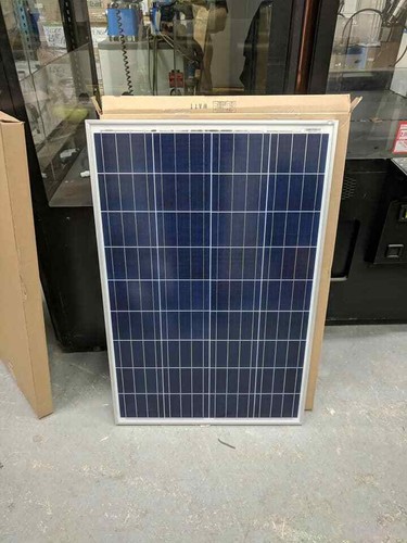  Coleman 100 Watt 12 Volt Solar Panel Crystalline Battery Charger  Free Shipping - Picture 1 of 4