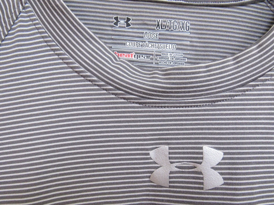 Camiseta Pullover Under Armour HeatGear Gris Rayas St. Paul Saints S/S XL Foto 3 de 4