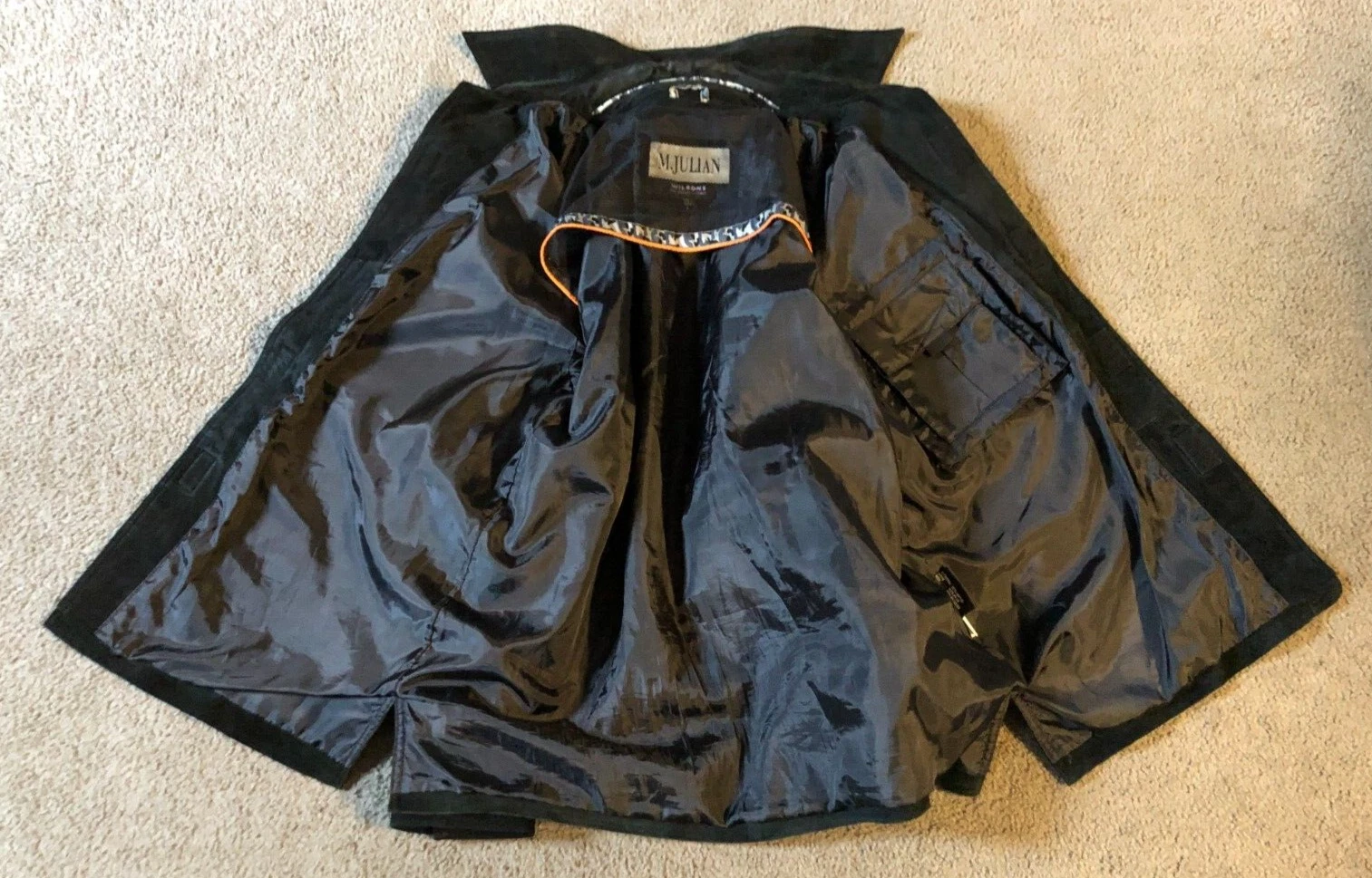 Wilsons M. Julian Men's Black Suede Tech Cargo Utility Jacket - Size XL image 4
