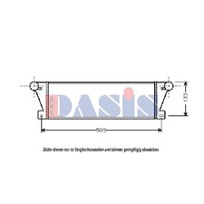Ladeluftkühler Turbokühler passend für BMW 3er Touring E36 480x80x45