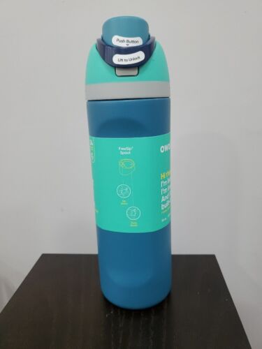 Owala FreeSip Stainless Steel Water Bottle / 24oz / Color: Shark - Picture 3 of 9
