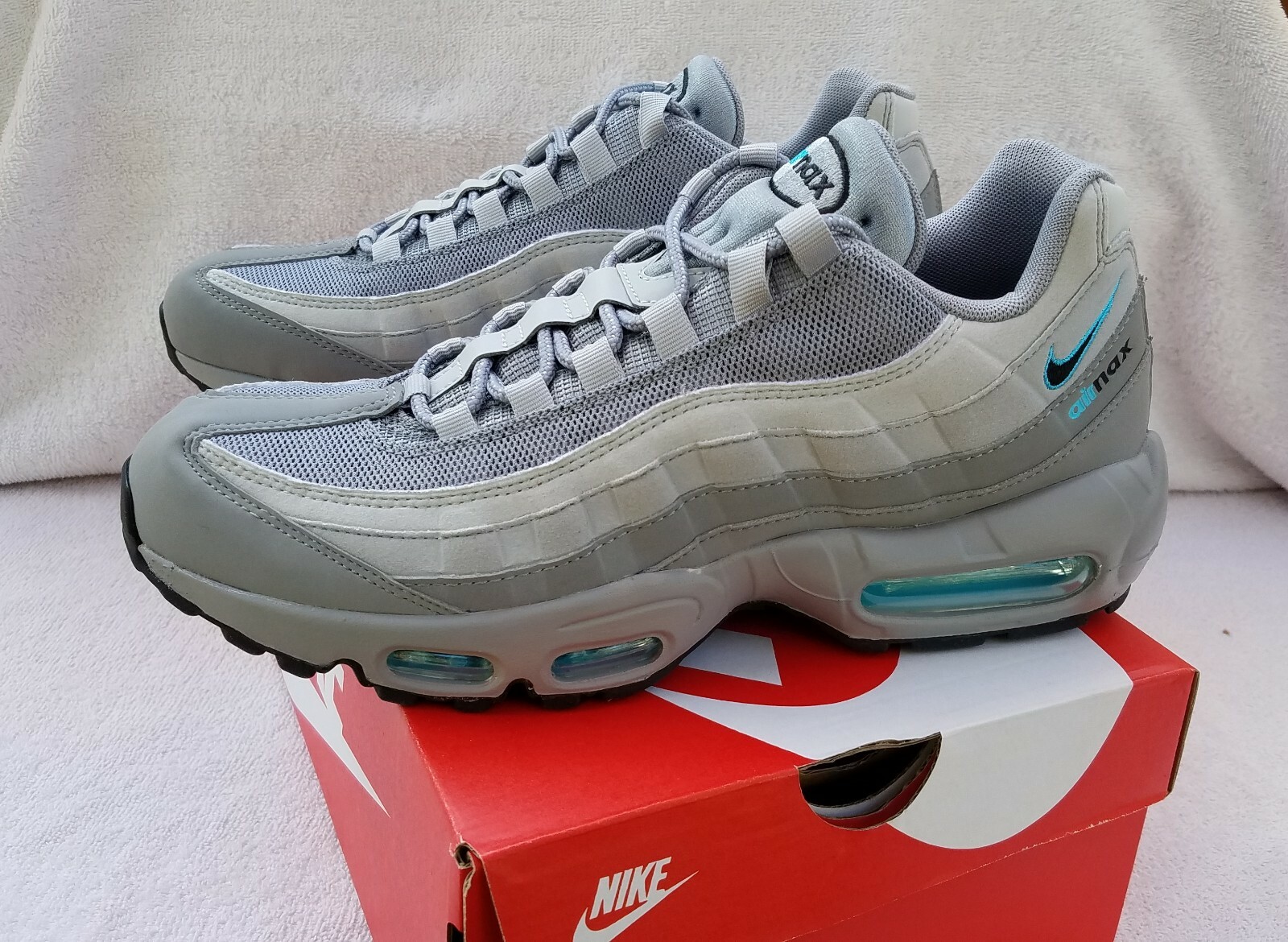 nike air max 95 retro logo grey aqua