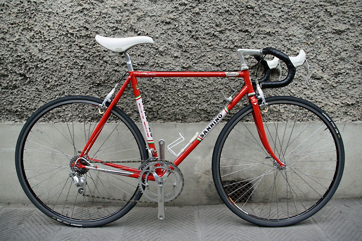 sannino record campagnolo croce d aune italy steel bike eroica