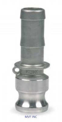 1.5'' Type E Camlock Male Adapter x Hose Barb 304 Stainless Fitting E150SS304
