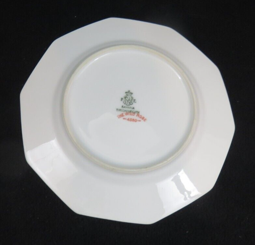 VTG. Tirschenreuth 9-1/2" Dinner Plate Bavaria Germany The Wild Rose 4380 - Picture 8 of 9
