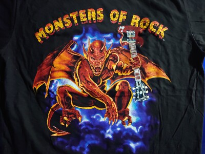 Monsters Of Rock Tour T-Shirt, Donington Park Vintage 1991