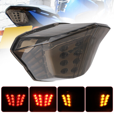 Integrated LED Tail Light Turn Signals For Yamaha XJ6 FZ6R 2009-2016 2017 Smoke