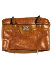 Bueno Brown Leather Shoulder Handbag Multi Dividers Pockets