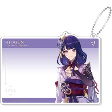 miHoYo Genshin Impact Anniversary Raiden Shogun C Keychain Acrylic Card Official