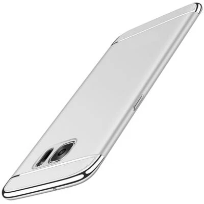 Étui de Portable Protection pour Samsung Galaxy A6 Plus 2018 Bumper Argent, Neuf - Photo 1/4