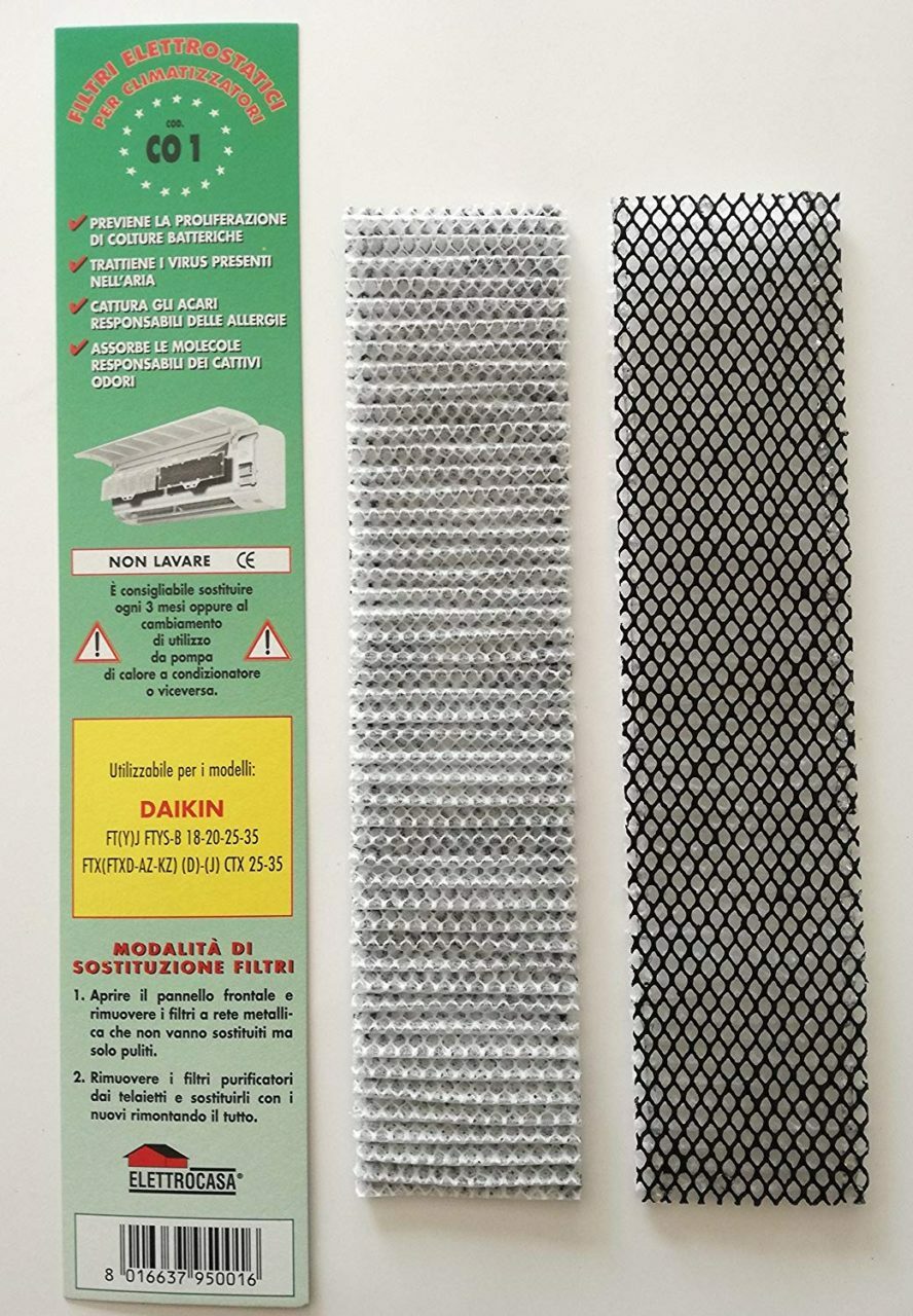 N 2 FILTRI X CLIMATIZZATORI DAIKIN FT (Y) FTYS-B 18-20-25-35