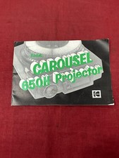 Kodak Carousel Slide Projector Owner Manual Model 650H 35mm