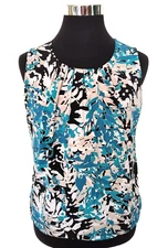 Jones Studio Separates Pullover Stretch Sleeveless Lined Top Women's Size PL