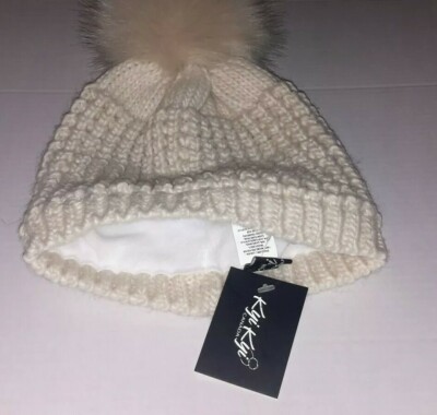 Kyi Kyi Canada Fox Pom Winter Hat Fold Up Fox Fur Pom Beanie – Kyi Kyi main image 2