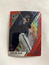 2022 Panini Chronicles Phoenix Ruby Wave #24 Christian Yelich 138/199 Milwaukee